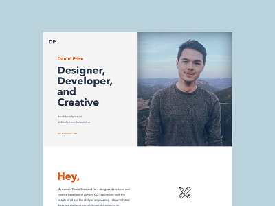 Personal Website Design clean personal site portfolio simple typography web