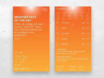Funny or Die Weather app apple humor ios mobile weather