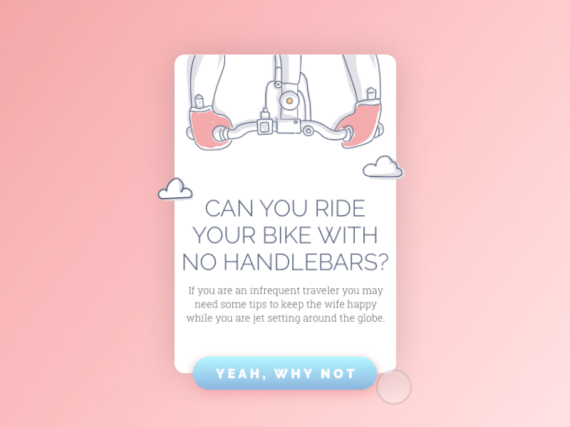 Form Input Ui Concept animation bike button form form card gif input interaction principle text form