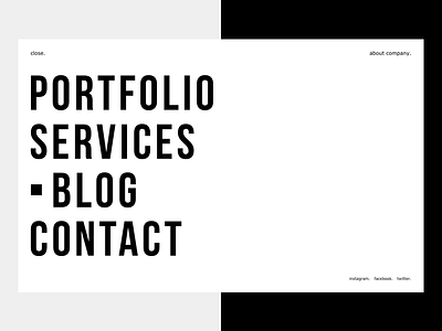 DOT. open menu branding colors design interface simple ui ux webdesign work