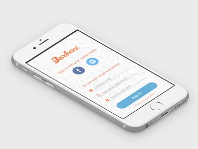 Barberz - barber shop ordering application app barber barber shop hair men mobile order services shave trim