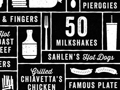 Buffalos Famous Flyer branding brooklyn buffalo flyer food hot dogs illustration menu milkshake nyc print restaurant