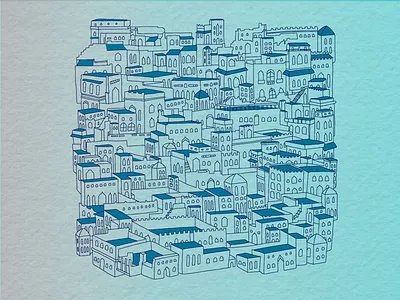 Jodhpur & Jaipur city illustration india jaipur jodhpur leftshift line rajasthan
