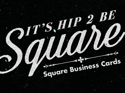 Square Business Card Header distress header square type vintage website