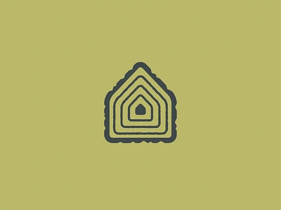 Wooden house architecture bark branding cabin cottage home house icon log logo luxury mark minimal nature rings shed timber tree trunk wood