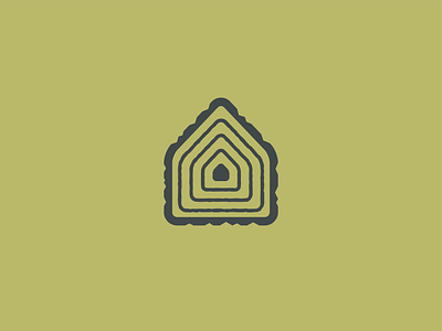 Wooden house architecture bark branding cabin cottage home house icon log logo luxury mark minimal nature rings shed timber tree trunk wood