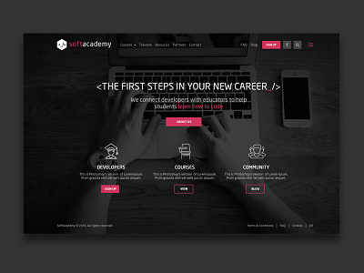 SoftAcademy web design website website design