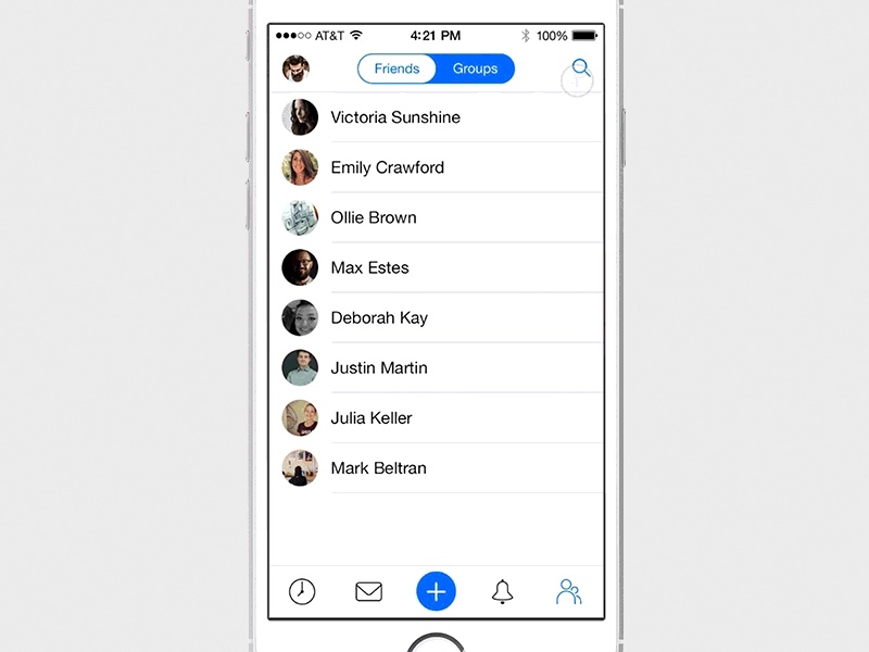 Search animation app gif ios iphone mobile principle search touch ui ux vk
