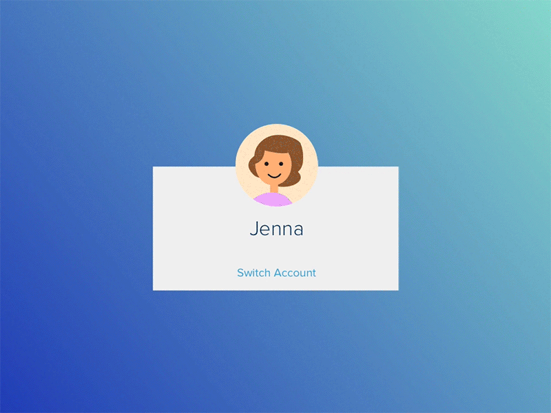 Switch Account account accounts add animation avatars user