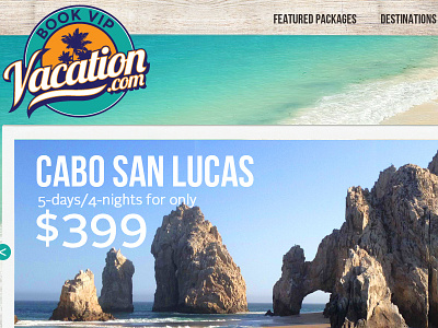 Vacation Package Website booking reservations vacation web design web site website