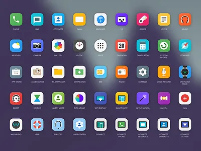 Icons set for Alcatel Onetouch phones alcatel android google home screen icon set icons launcher lollipop material