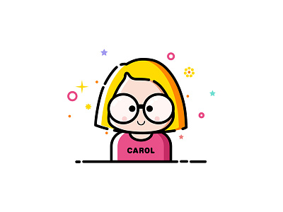 self-portrait avatar charcater face photo portrait print riso self portrait sketch， illustration