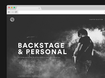 Pixx.io Photo Stories - Music example dark hero layout music photo photo story
