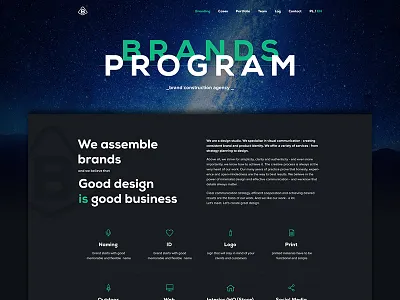 BP vol. 2 branding homepage index web web design
