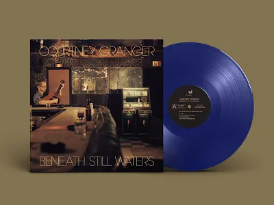 Courtney Granger — Beneath Still Waters album artwork country honky tonk lafayette layout louisiana music typography