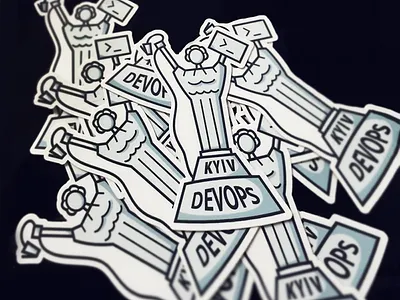 Kyiv DevOps Sticker badge datarobot devops kyiv sticker