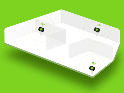 Kiosk Setup Illustration brochure floor plan green illustration instassociate internet iphone kiosk wifi
