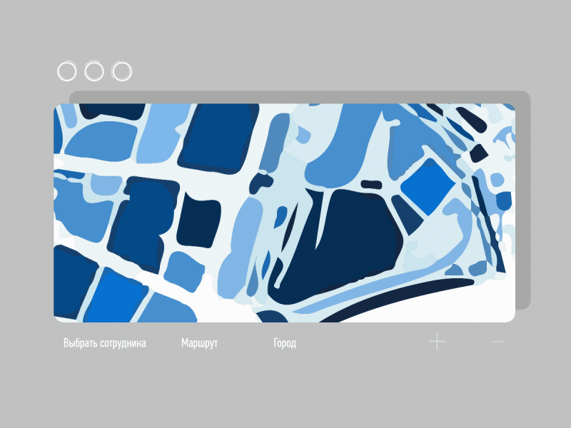 Map interface aftereffects animation flat