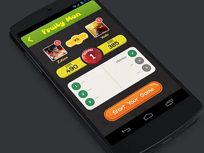 Multiplayer Scoreboard colors fruits game leaderboard monster multiplayer players round scoreboard start game ui vs