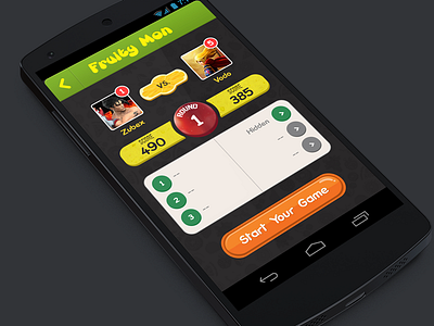 Multiplayer Scoreboard colors fruits game leaderboard monster multiplayer players round scoreboard start game ui vs