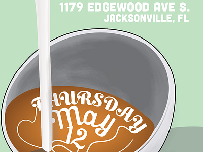 Bold Bean Latte Art Throwdown Poster coffee florida gradient illustration illustrator jacksonville latte art se3w third wave throwdown vector