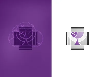 Fourth Avenue Christian Church Logo branding geometric identity logo stained glass