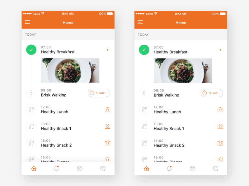 Timer Picking app health interaction pick schedule time timer walk
