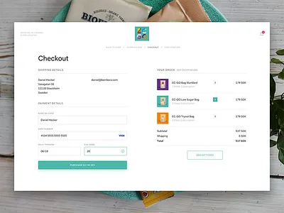 Checkout Form card checkout credit e commerce ecommerce forms order payment paypal purchase shopping ui