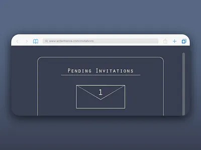 Pending Invitation Window for DailyUI 078. 078 adobe illustrator bayarea dailyui invitation minimal pending sf window