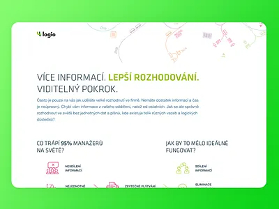 🤖 Logio Landing Page flat landing page sales simple transport web