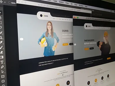 Osiris Headers #1 build builder clean construction design ecommerce shop sketch template ui websit