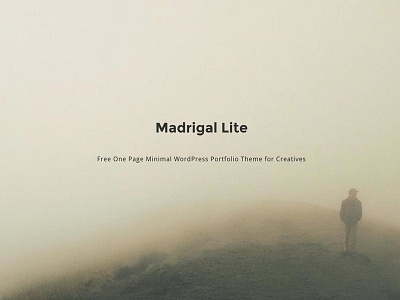 Madrigal Lite Free WordPress Theme free wp theme one page theme wordpress theme