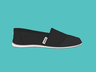 Damn flat illustrator inspiration shoe texture toms vector wrap