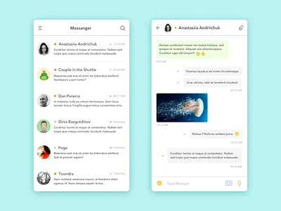 Daily UI #13 Direct Messaging 13 app chatting daily dailyui direct messaging ios minimal ui