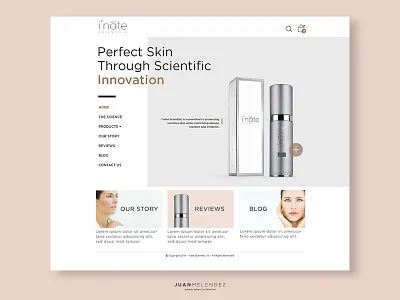 i'Nate Scientific Web Design ui design web design web layout