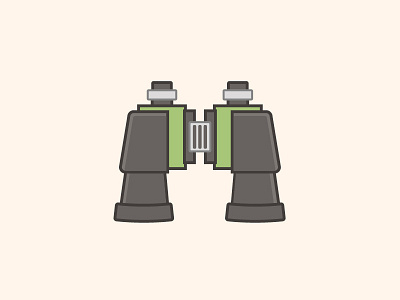 Binoculars camping illustration illustrator promotional vector youth