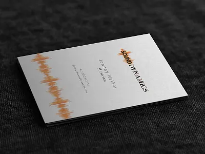 Sounddynamics Biz card bizcarddesign branding freelance designer ineedalogo logodesign logodesignrequired logodesigns logoneeded logorequired musician bizcard musician card musician logo sounddynamics logo stationery design stationerydesign