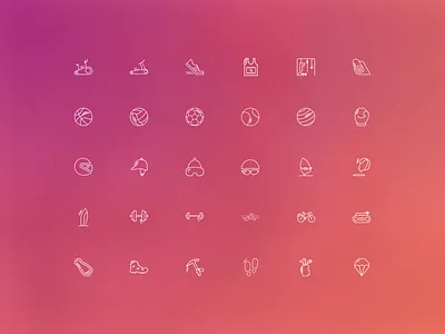 Sports Icon app download free freebie icon line outlines solid sports ui