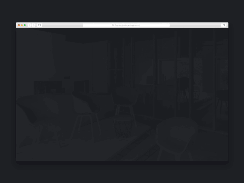 Cover page animation chairs cover framer framerjs furniture header hero intro parallax website