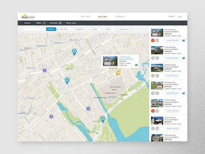 ReallyONE Real Estate estate interaction design real web application