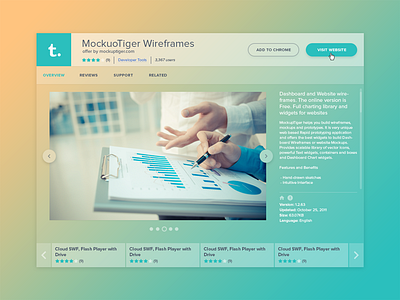 Dashboard color dashboard description gradient pagination rating ratings ui visual