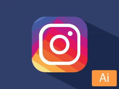New Instagram logo flat graphicdesign icon instagram logo refont social