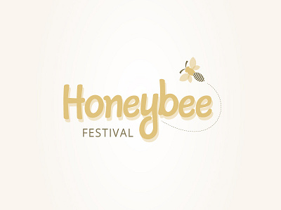 Honeybee Festival custom type hand lettering honey icons illustration