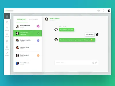 Chat UI ui ux web