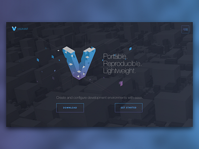 Daily UI 003 daily ui gradient homepage landing page sans serif