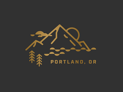 Home Sweet Home design flat icons illustration logo mountain oregon portland graphic design tree vector wood