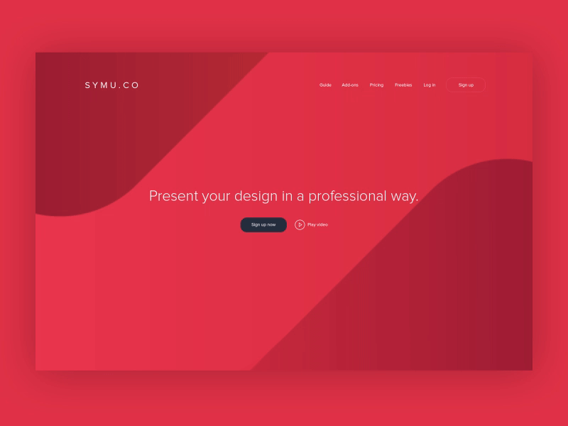 Symu.co - New screen design new present professional red screen symu way