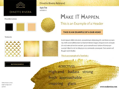 Dinette Rivera Style Tile logo design mood board style tile