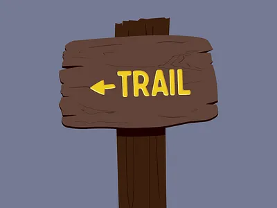 Trail Sign design hiking illustration outdoors shirt
