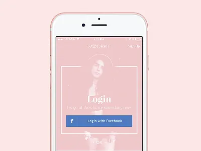 Swoppit - Login Screen ecommerce exchange girls ios kb login shopping swap teens ui ux usa
